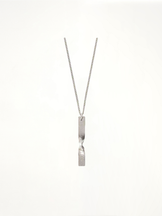 Twist Necklace in Palladio Semi Polished Plating