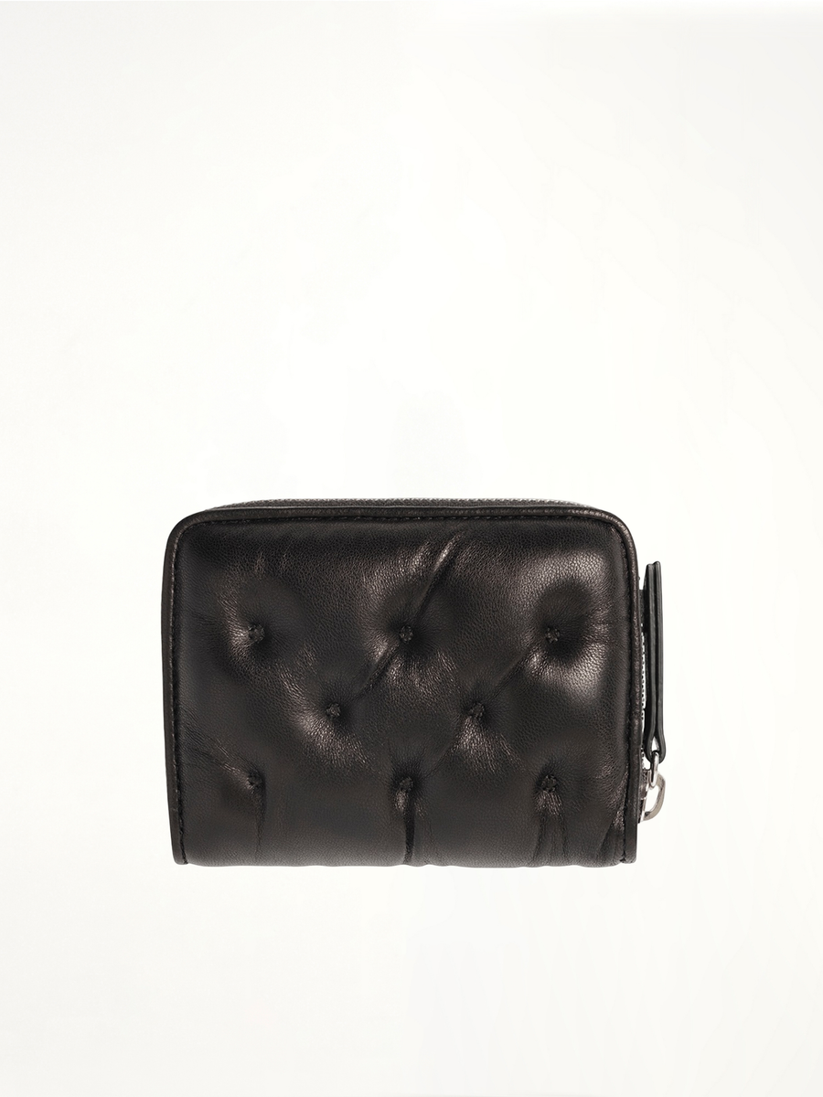 Zip Around Coin Holder in Black