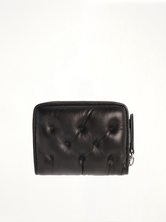 Zip Around Coin Holder in Black