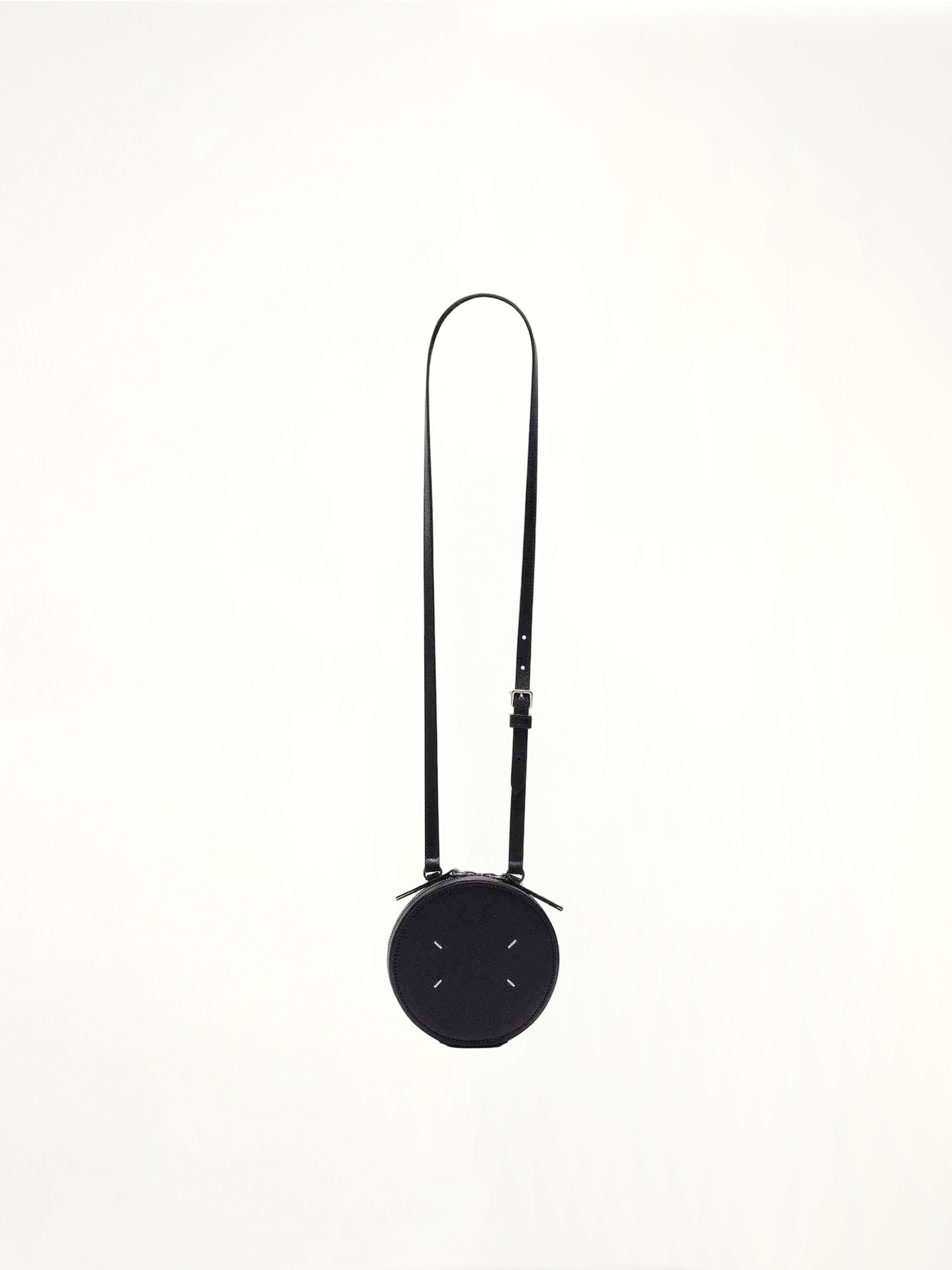 Micro Circle Bag in Black