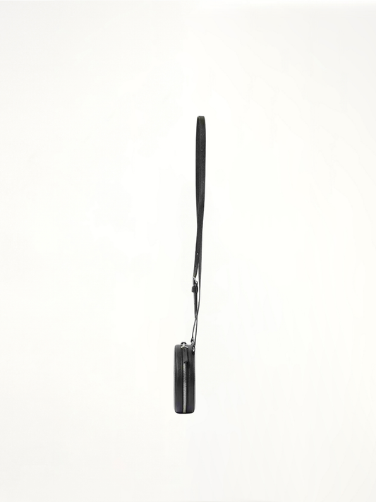 Micro Circle Bag in Black
