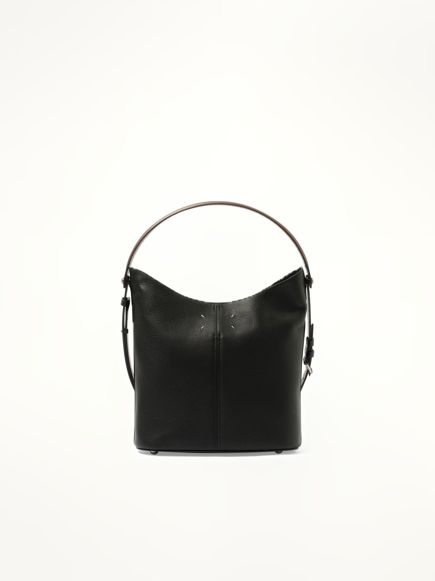 Maison Margiela Dress-Age Hobo Bag in Black/Chestnut