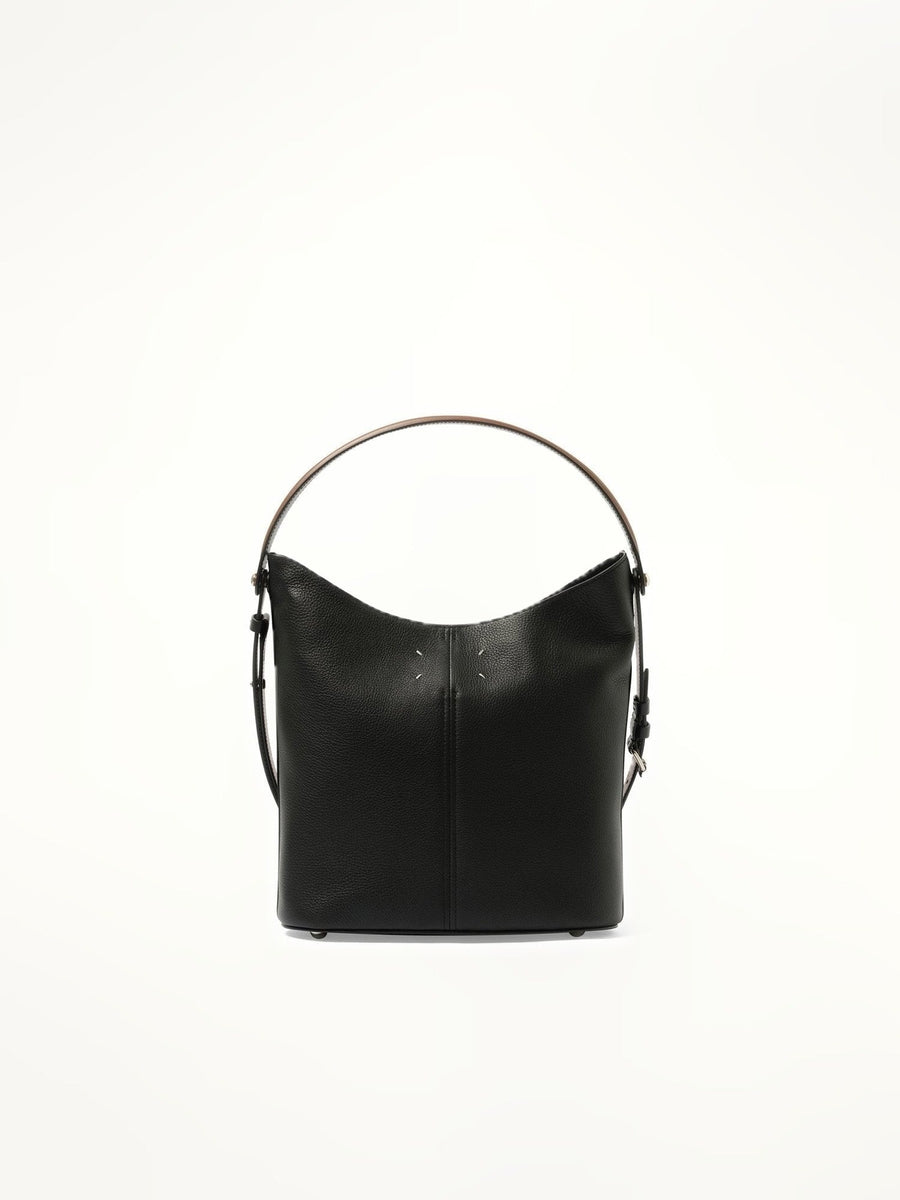 Maison Margiela Dress-Age Hobo Bag in Black/Chestnut