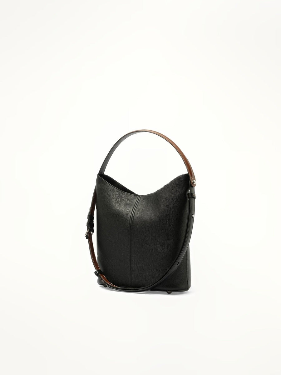 Maison Margiela Dress-Age Hobo Bag in Black/Chestnut
