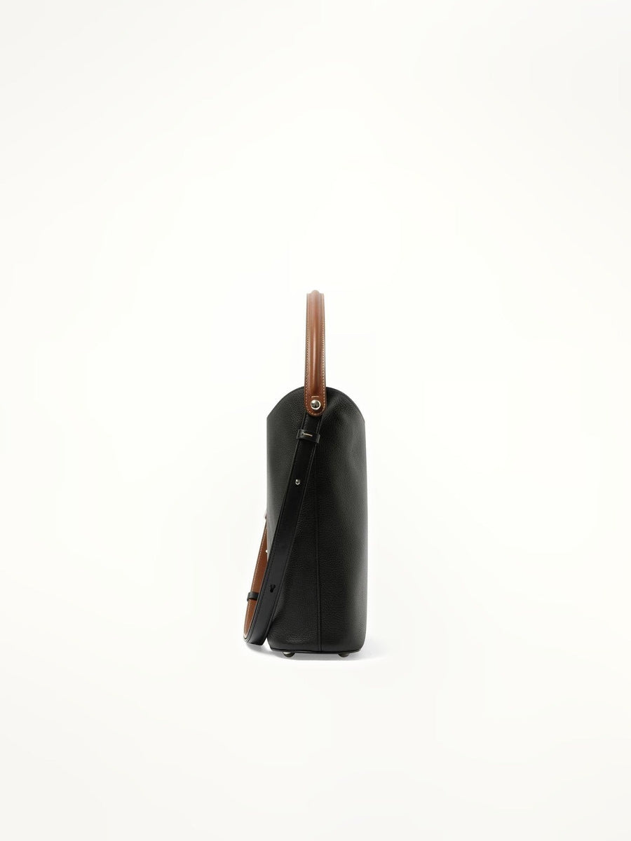 Maison Margiela Dress-Age Hobo Bag in Black/Chestnut