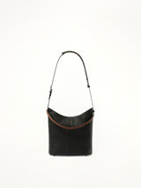 Maison Margiela Dress-Age Hobo Bag in Black/Chestnut