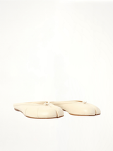 Tabi Ballerina Mule in White Front View | MAISON MARGIELA