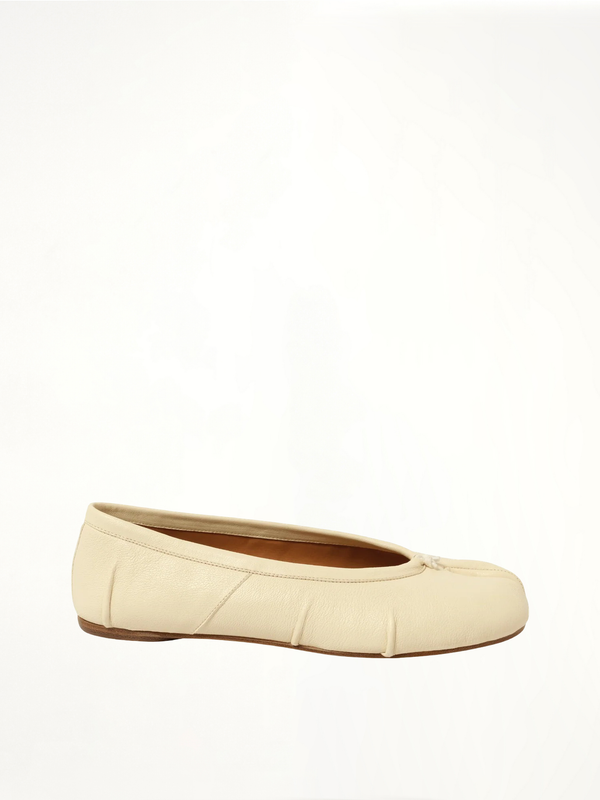 New Tabi Ballerina in White Side View | MAISON MARGIELA