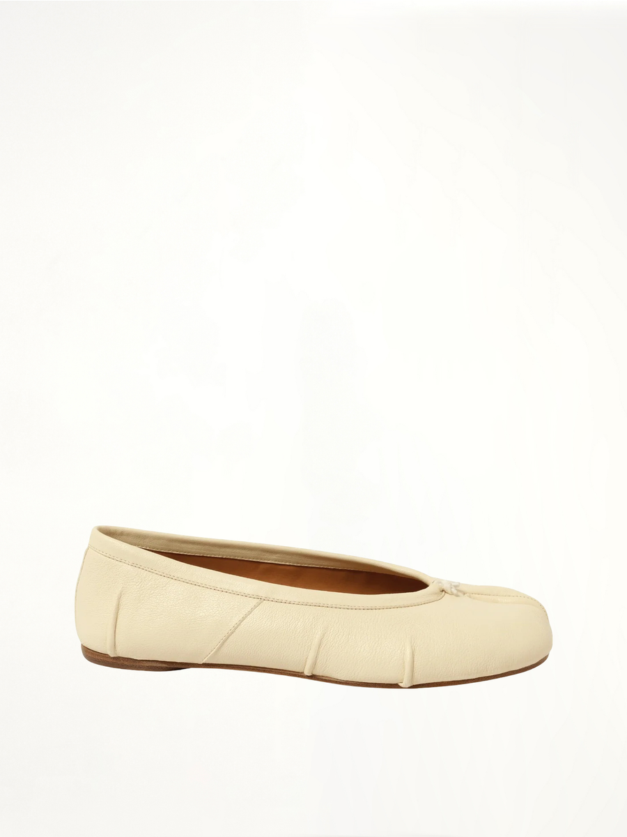New Tabi Ballerina in White Side View | MAISON MARGIELA