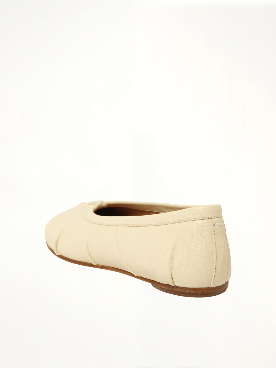New Tabi Ballerina in White Back View | MAISON MARGIELA