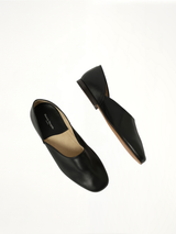Grecian Slippers in Black Top View | MAISON MARGIELA