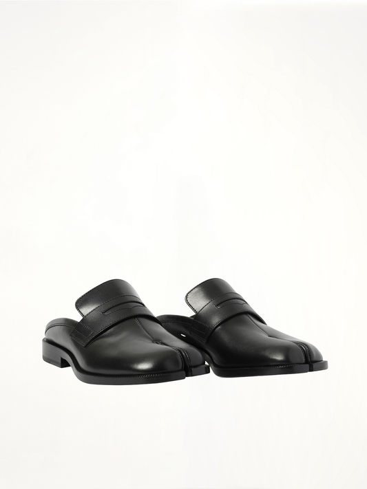 Tabi City Loafer Mule in Black