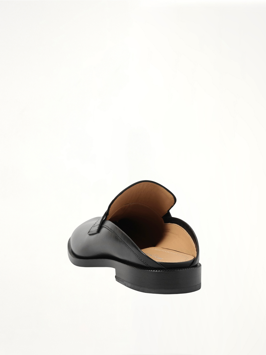 Tabi City Loafer Mule in Black Back View | MAISON MARGIELA