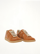 Replica Sneaker in Light Brown Front View | MAISON MARGIELA