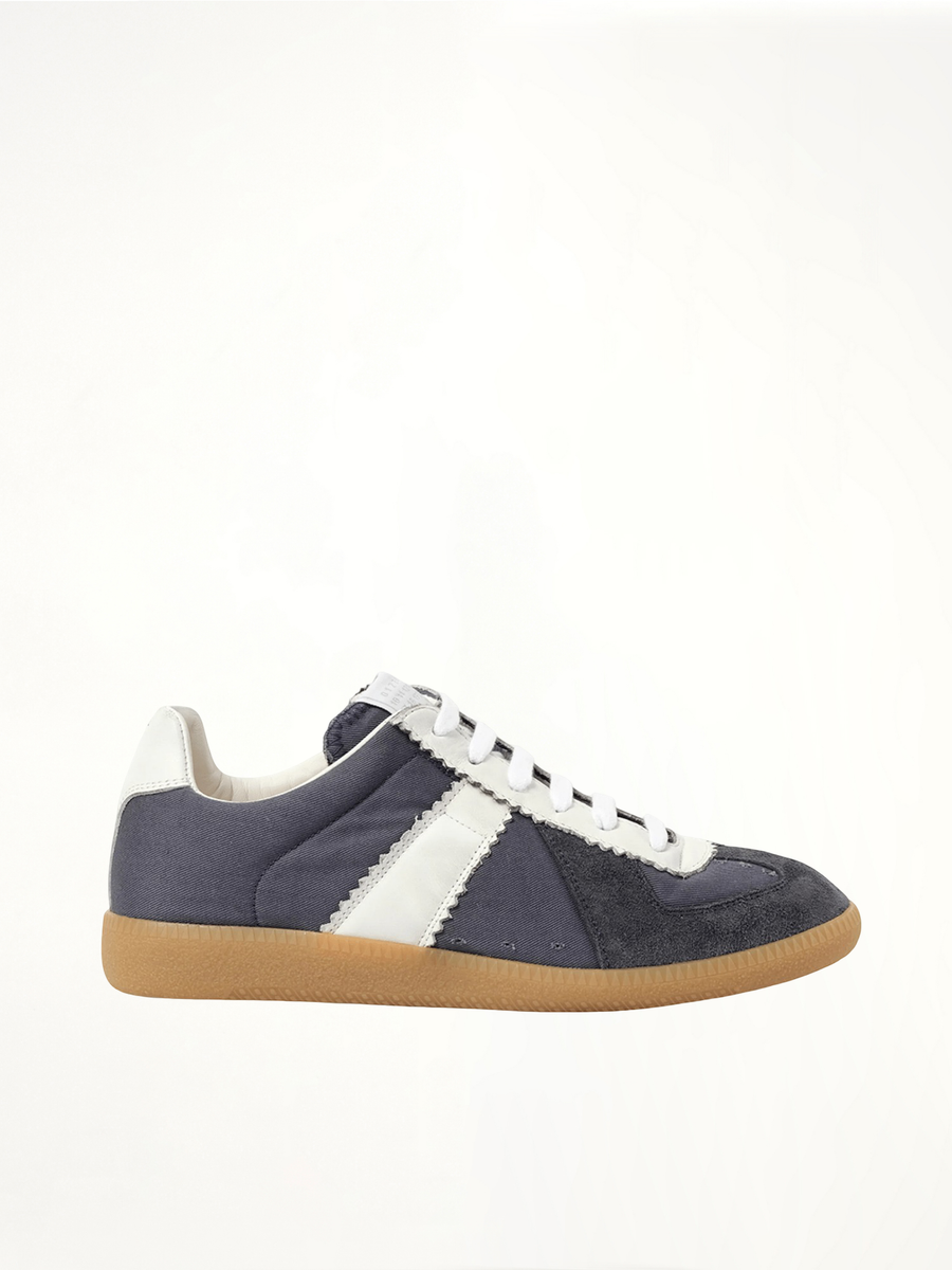Replica Sneaker in Dark Indigo/White Side View | MAISON MARGIELA