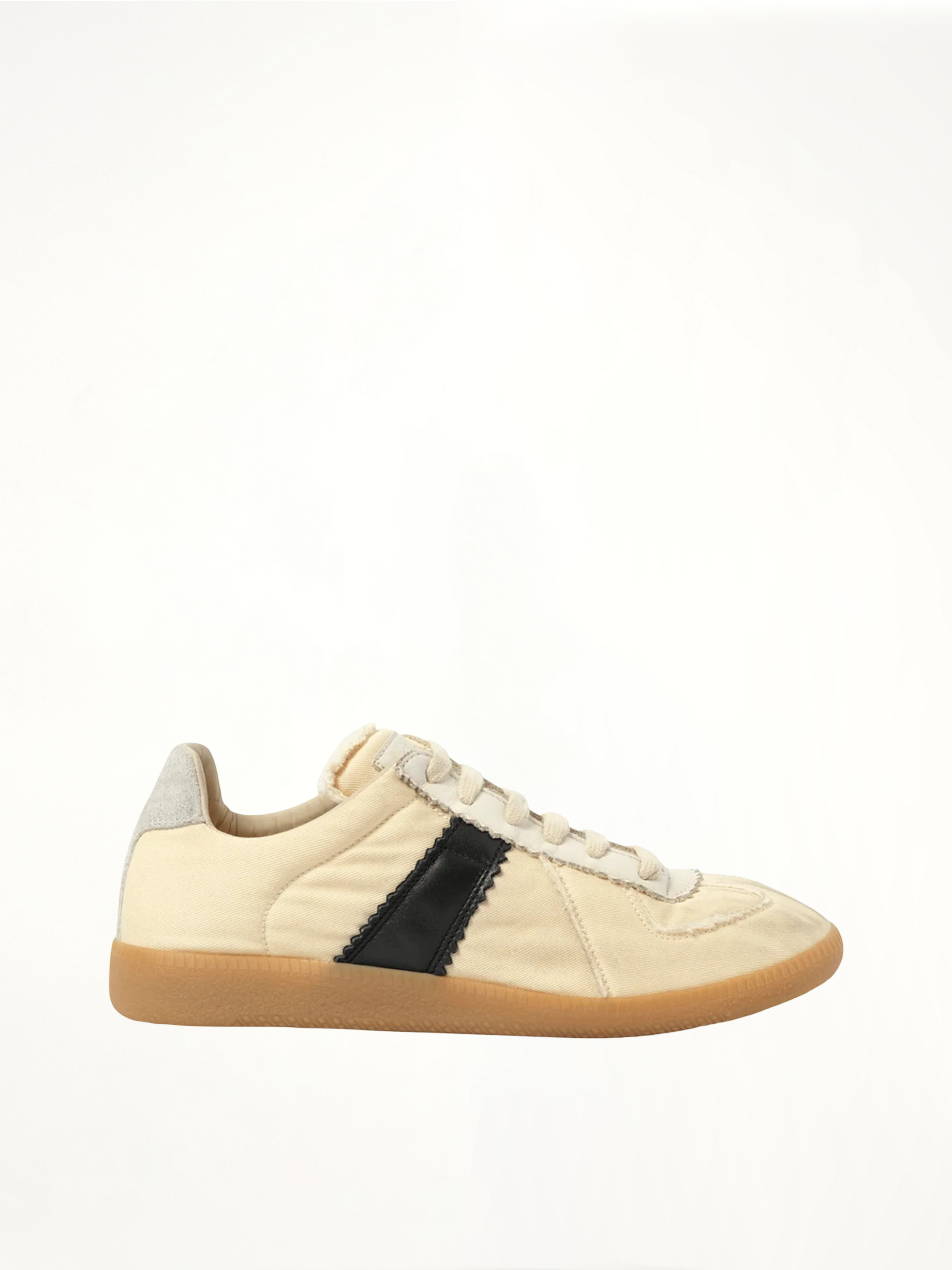 Replica Sneaker in Black/Yellow Side View | MAISON MARGIELA