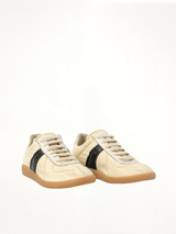 Replica Sneaker in Black/Yellow Front View | MAISON MARGIELA
