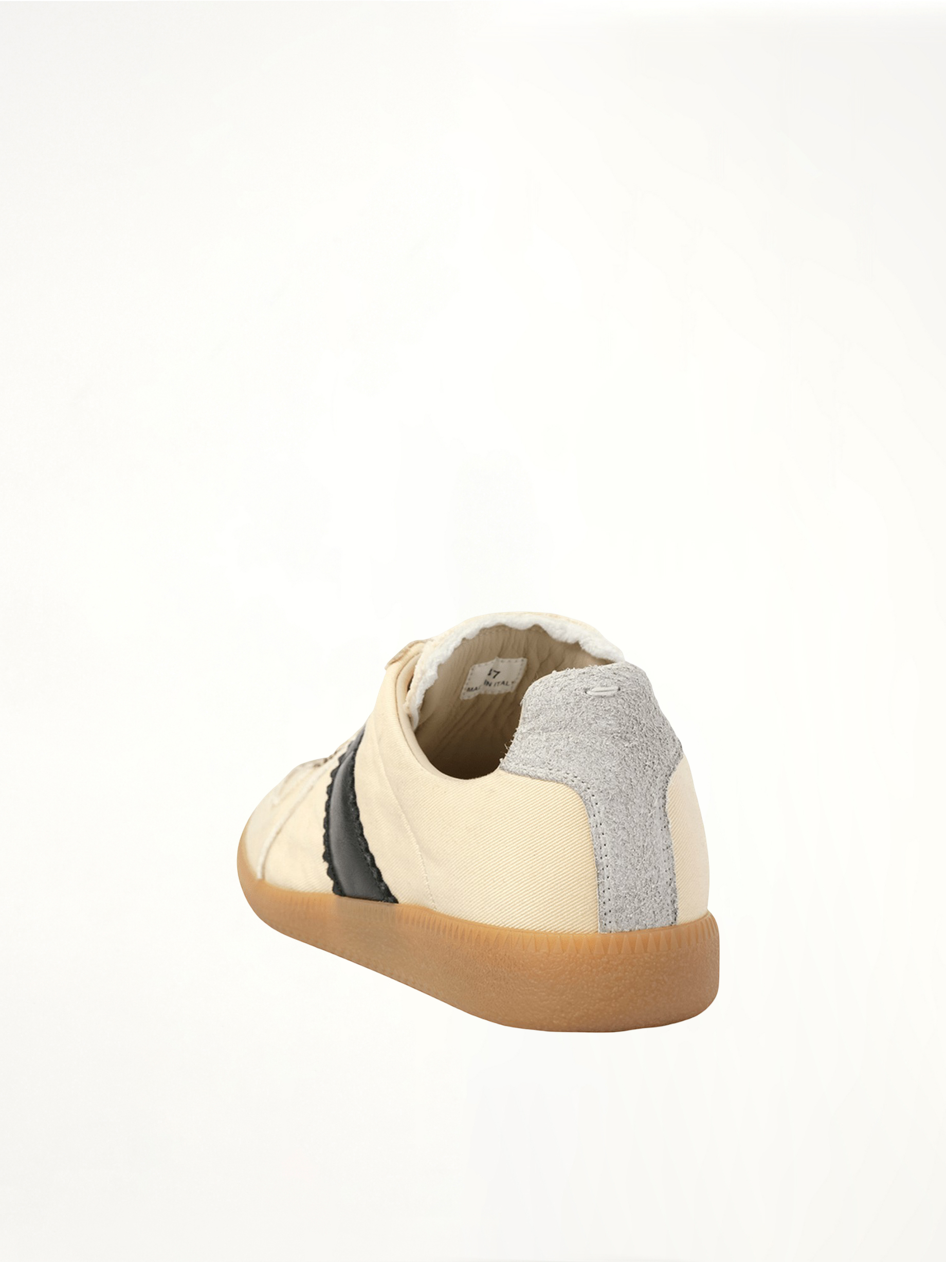 Replica Sneaker in Black/Yellow Back View | MAISON MARGIELA