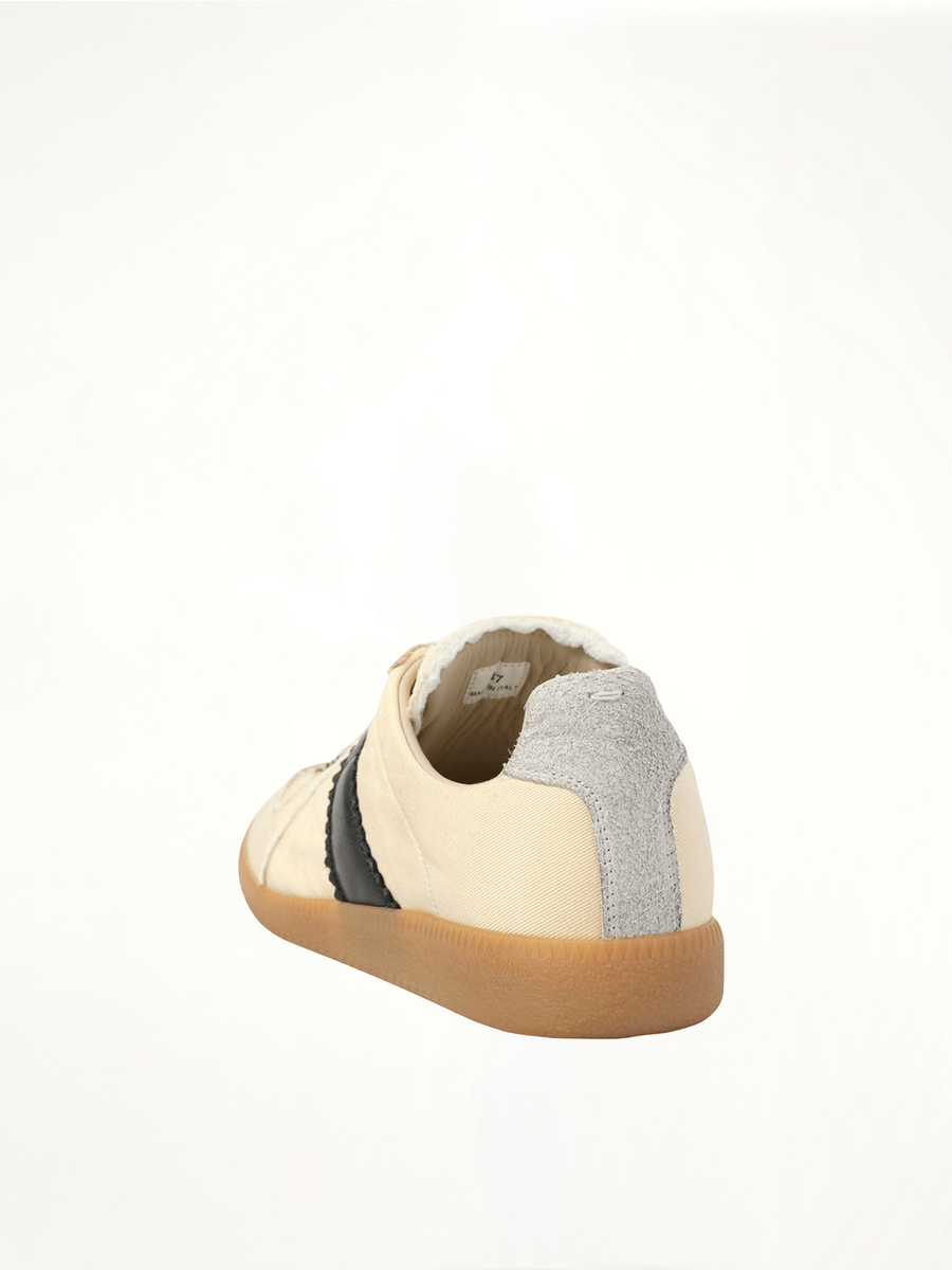 Replica Sneaker in Black/Yellow Back View | MAISON MARGIELA