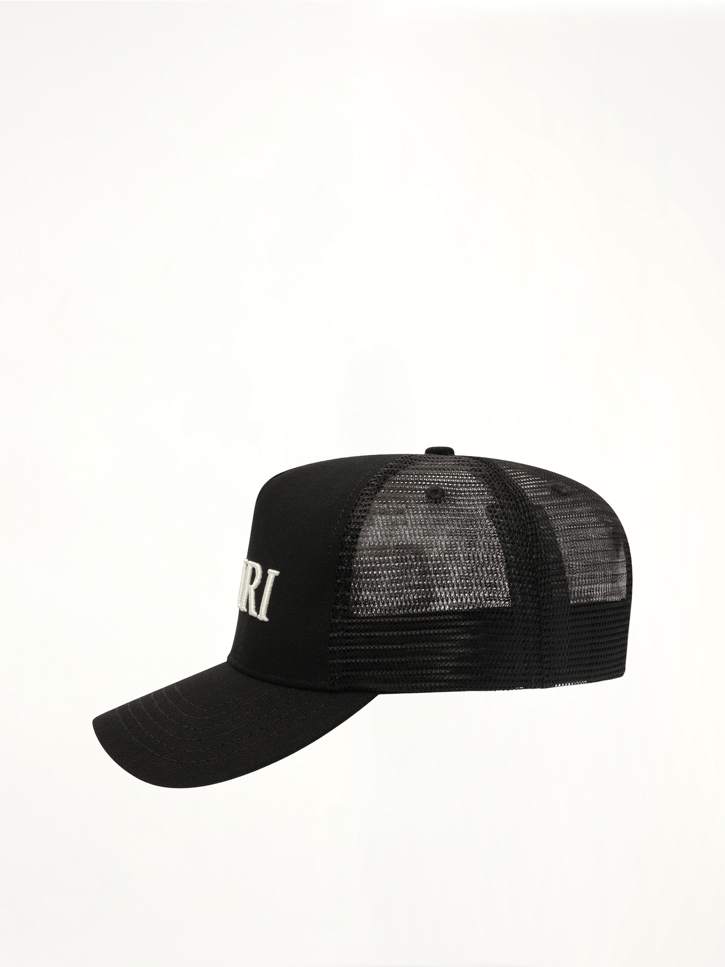 Amiri Core Logo Trucker Hat in Black