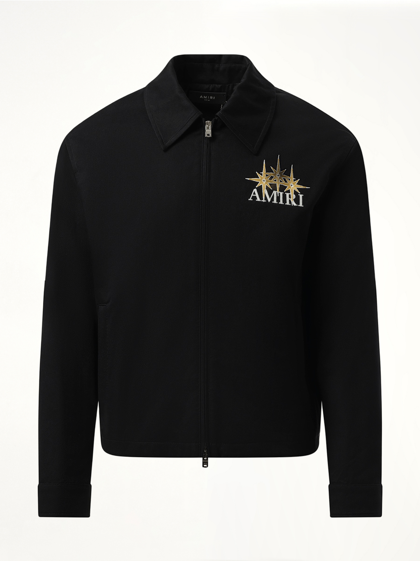 Starburst Zip Blouson in Black