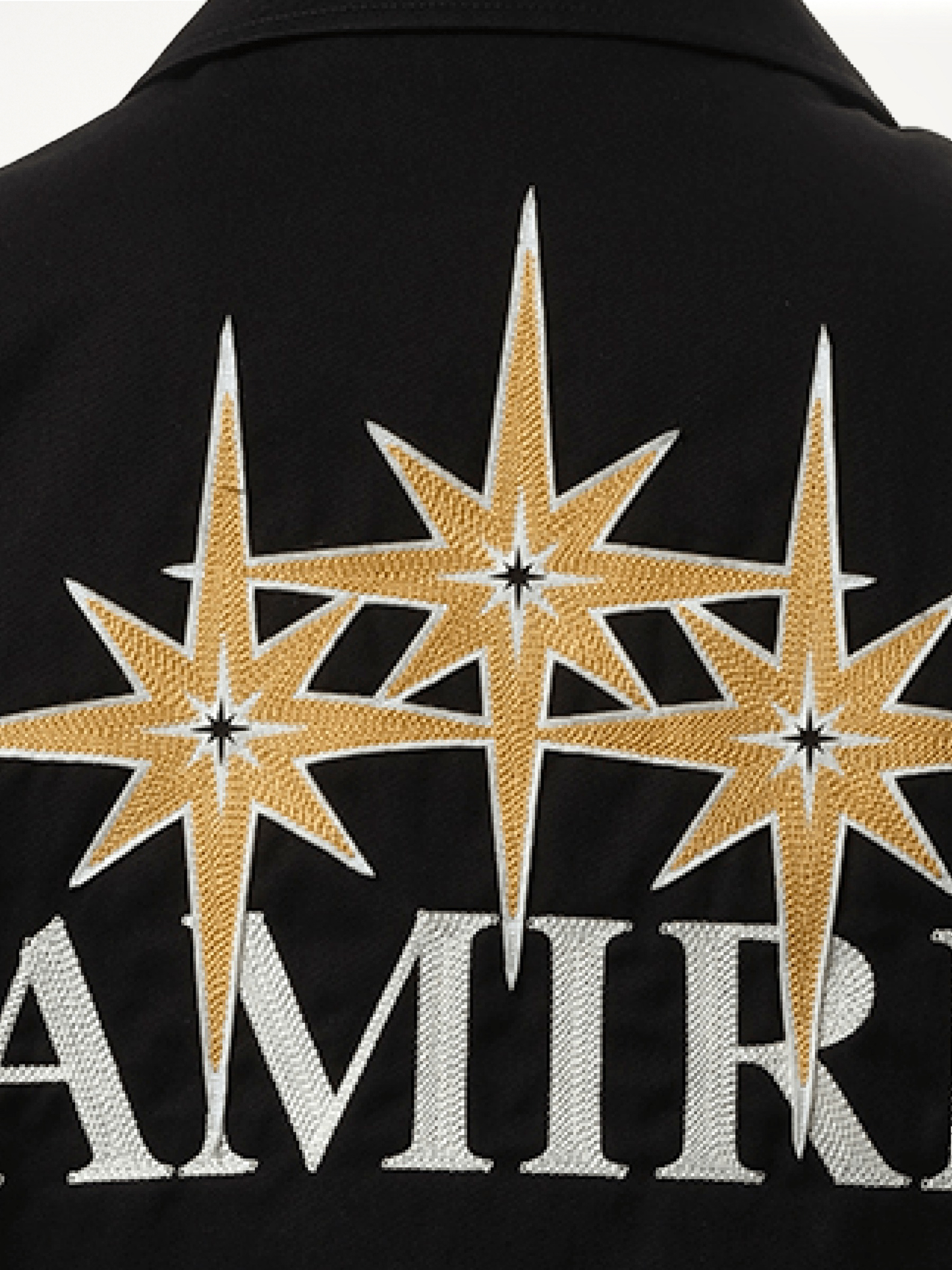 Starburst Zip Blouson in Black