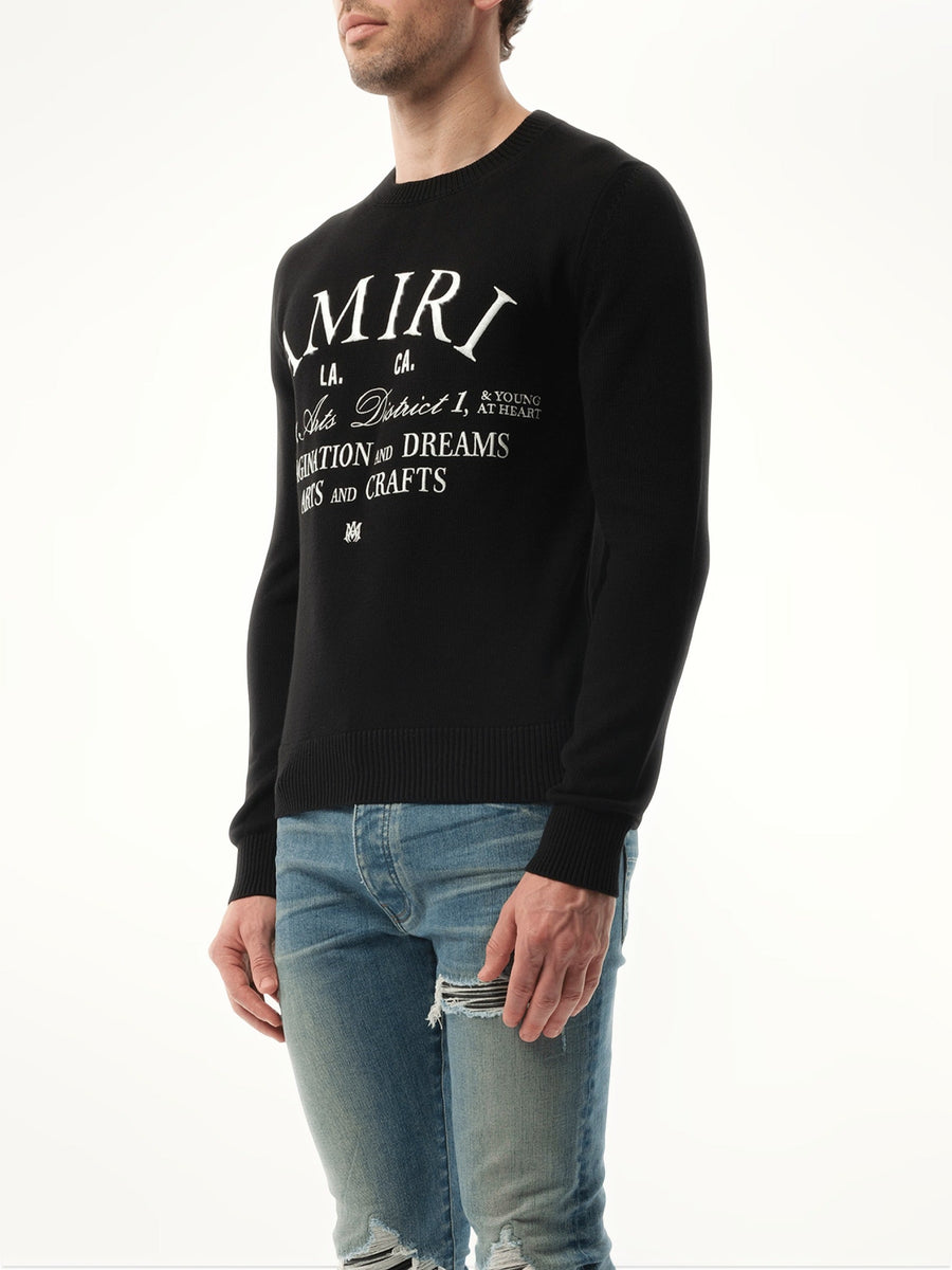 Amiri Arts District Sweater in Black