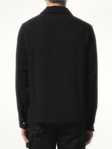 Amiri Round Pocket Dress Shirt in Black