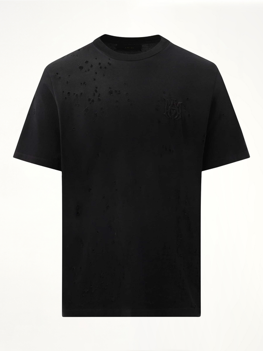 MA Shotgun Embroidered T-Shirt in Black