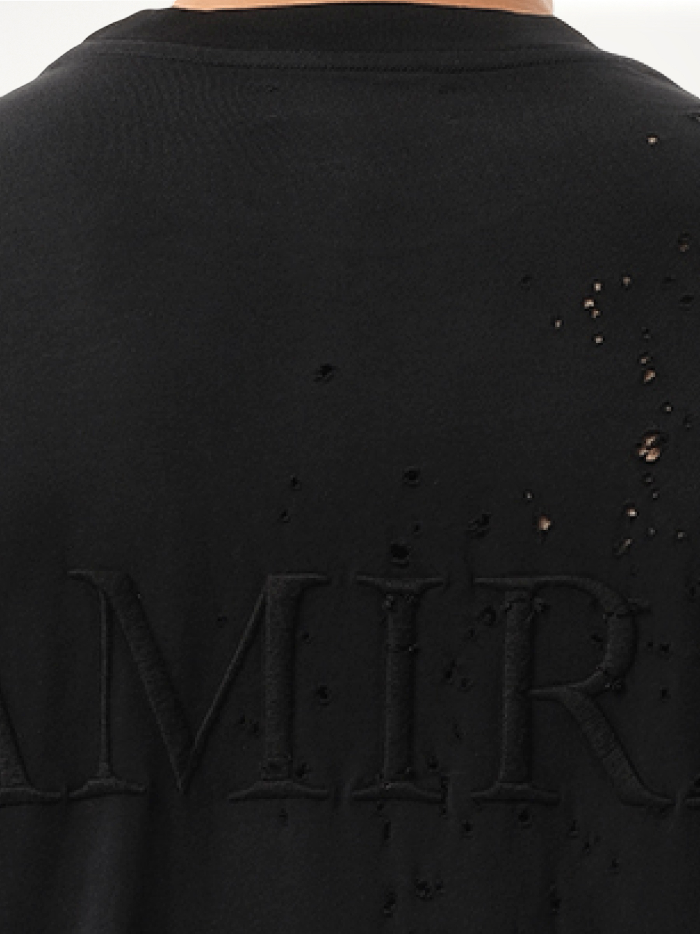 MA Shotgun Embroidered T-Shirt in Black