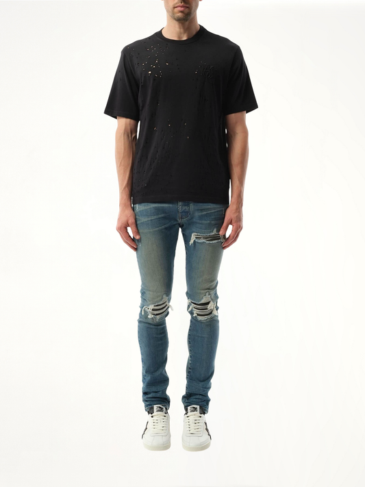 MA Shotgun Embroidered T-Shirt in Black