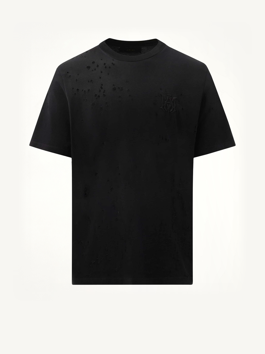 MA Shotgun Embroidered T-Shirt in Black