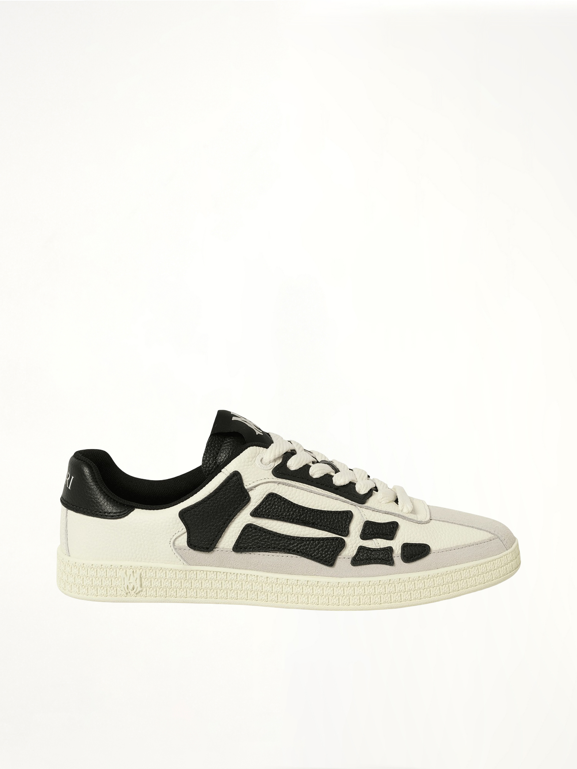 Pacific Bones Sneaker in Black Side View | AMIRI