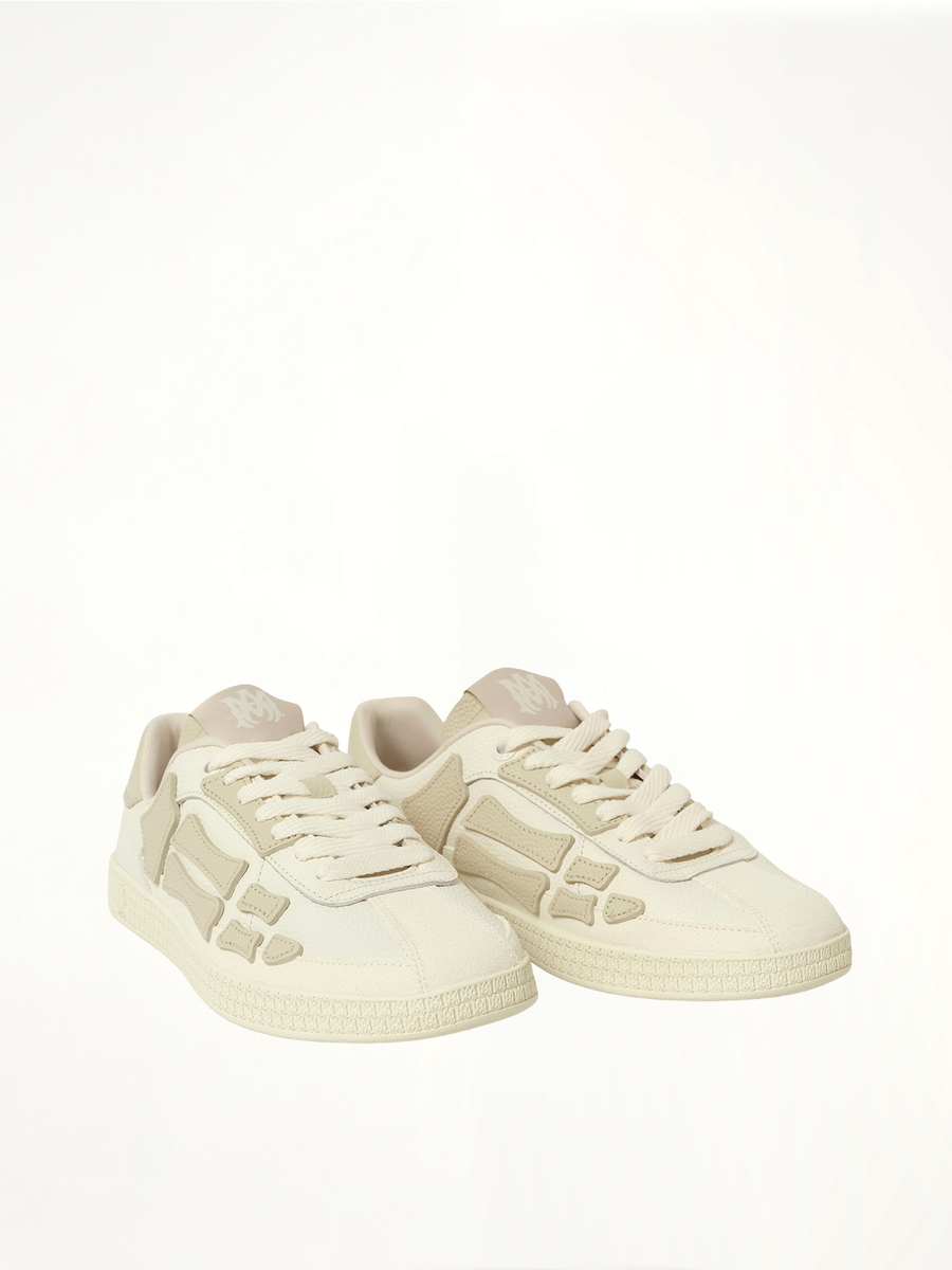 Pacific Bones Sneaker in Birch Front View | AMIRI