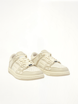 Skeleton Top Low Sneaker in Alabaster Front View | AMIRI