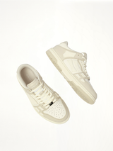 Skeleton Top Low Sneaker in Alabaster Top View | AMIRI