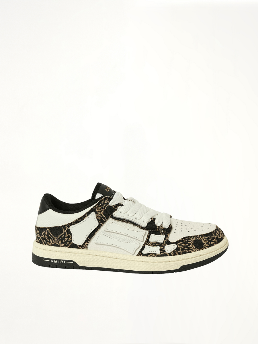 MA Quad Skeleton Low Top Sneaker in Black Side View | AMIRI