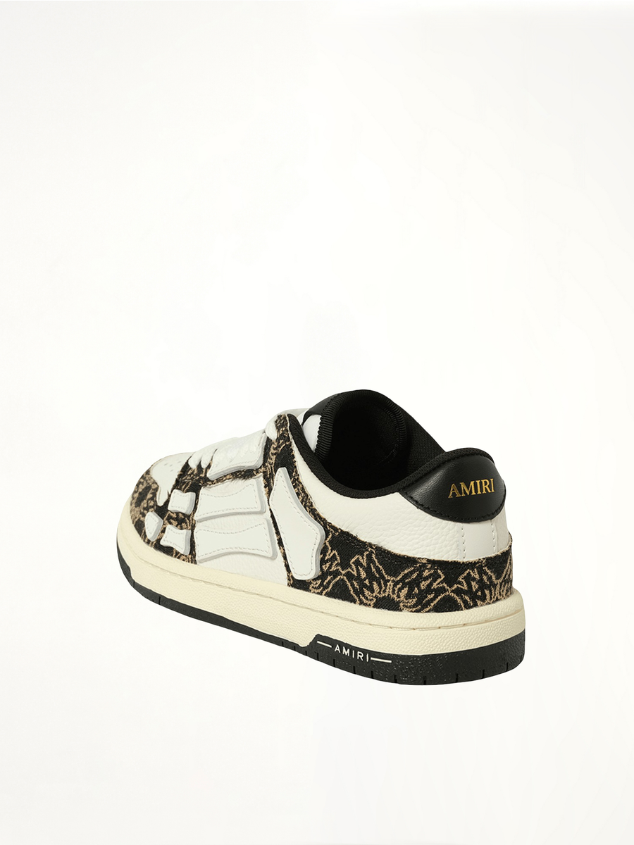 MA Quad Skeleton Low Top Sneaker in Black Back View | AMIRI