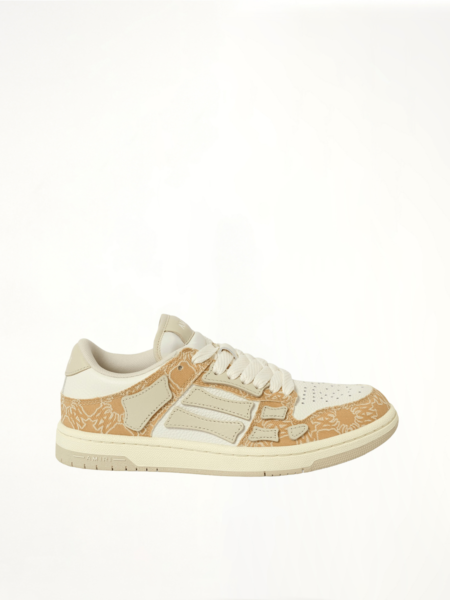 MA Quad Skeleton Low Top Sneaker in Birch Side View | AMIRI