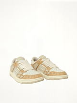 MA Quad Skeleton Low Top Sneaker in Birch Front View | AMIRI