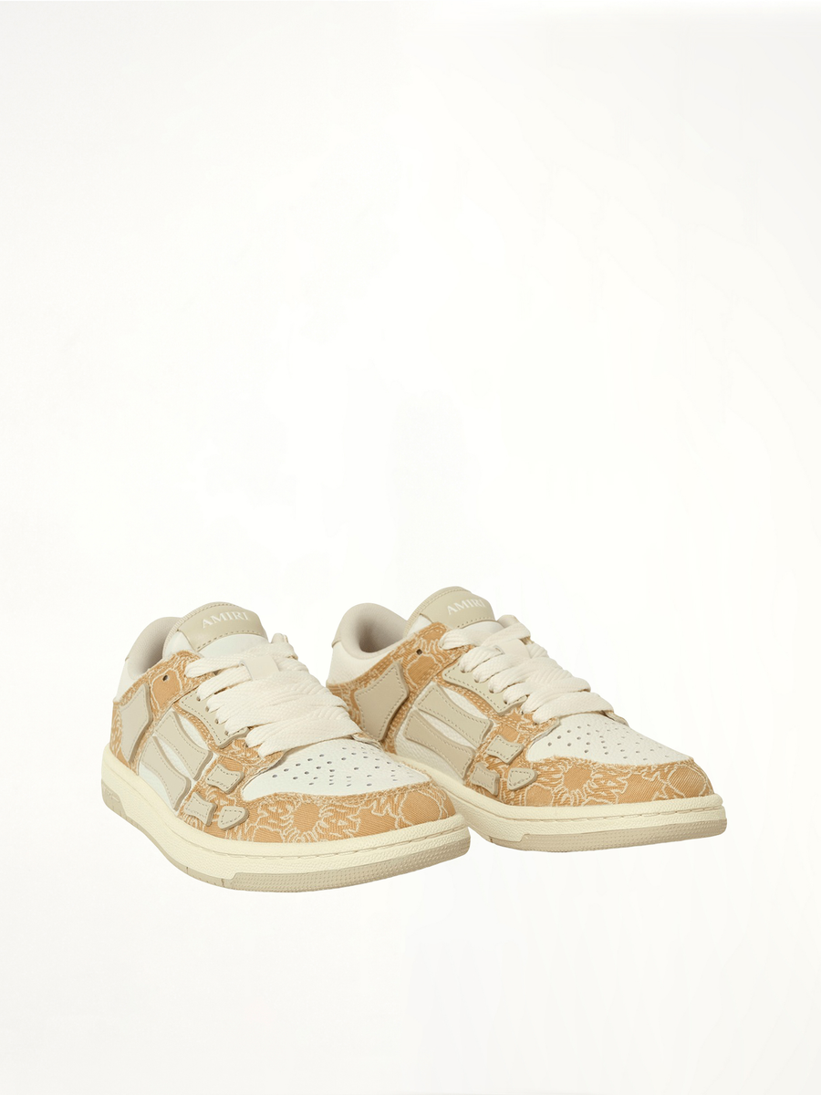 MA Quad Skeleton Low Top Sneaker in Birch Front View | AMIRI