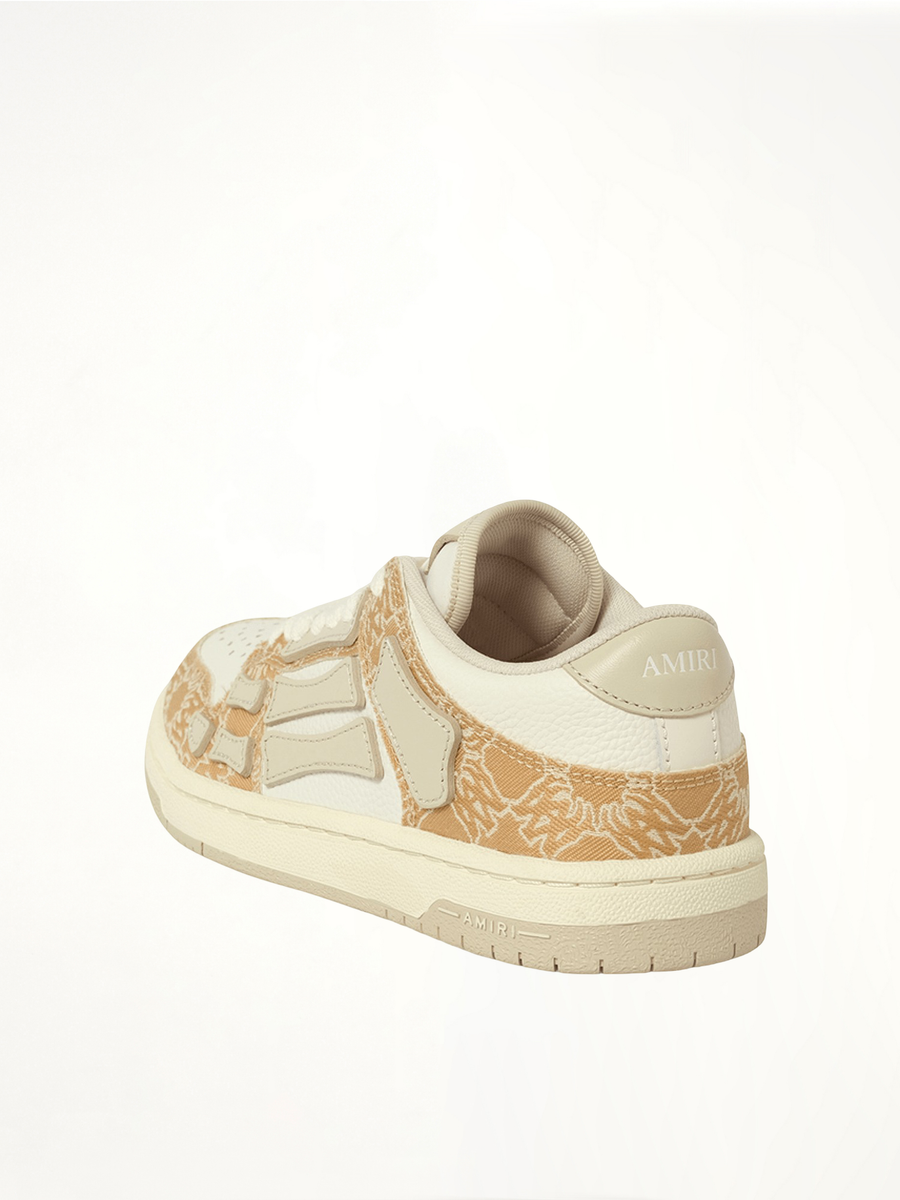 MA Quad Skeleton Low Top Sneaker in Birch Back View | AMIRI
