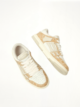 MA Quad Skeleton Low Top Sneaker in Birch Top View | AMIRI