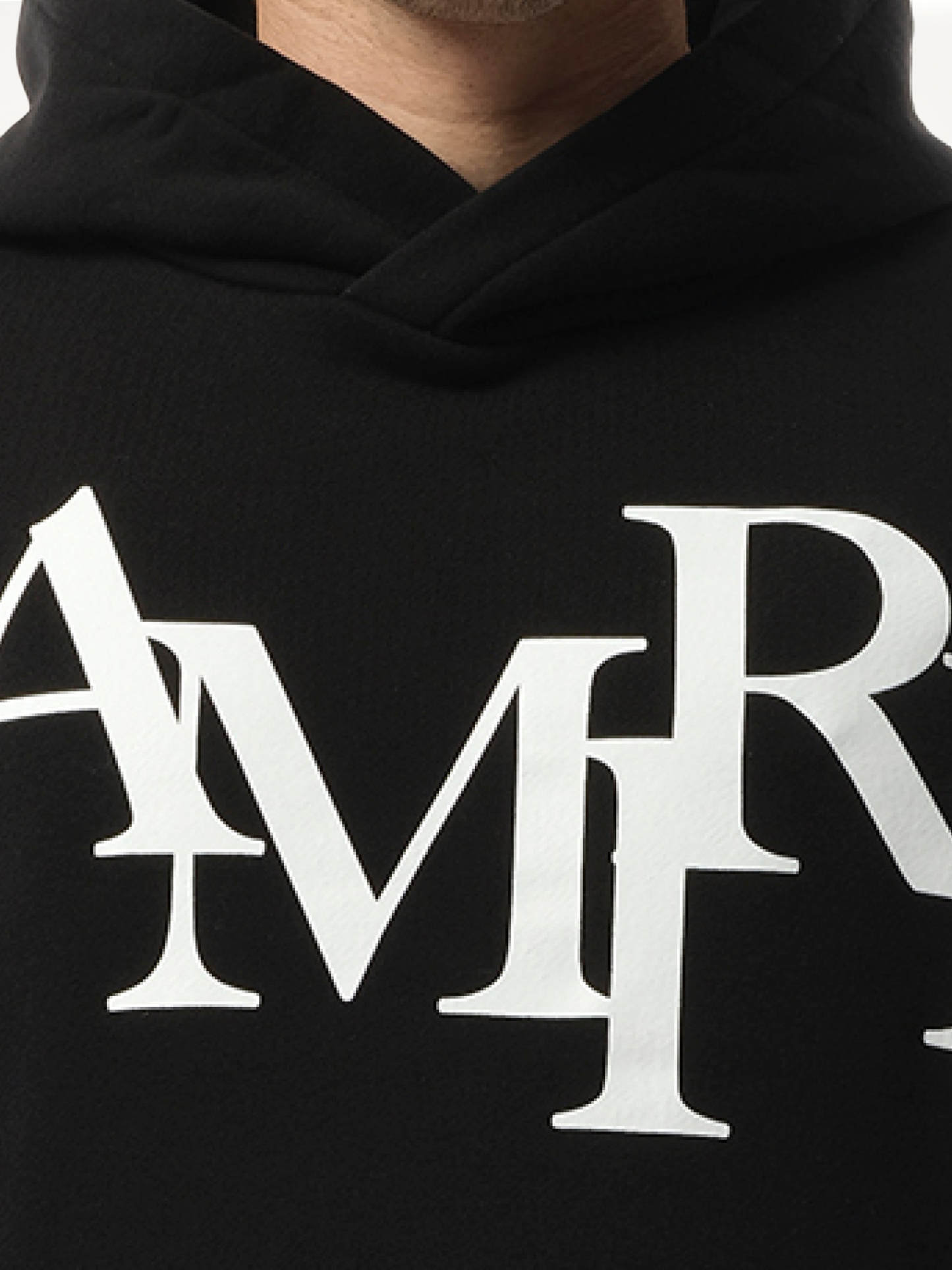Amiri Staggered Hoodie in Black