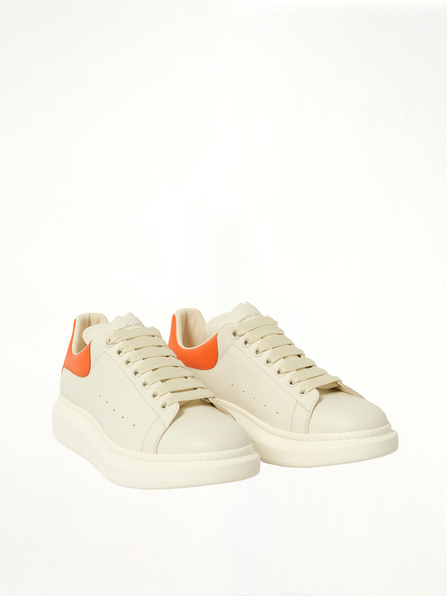 Larry Oversized Sneaker in Off White/Orange