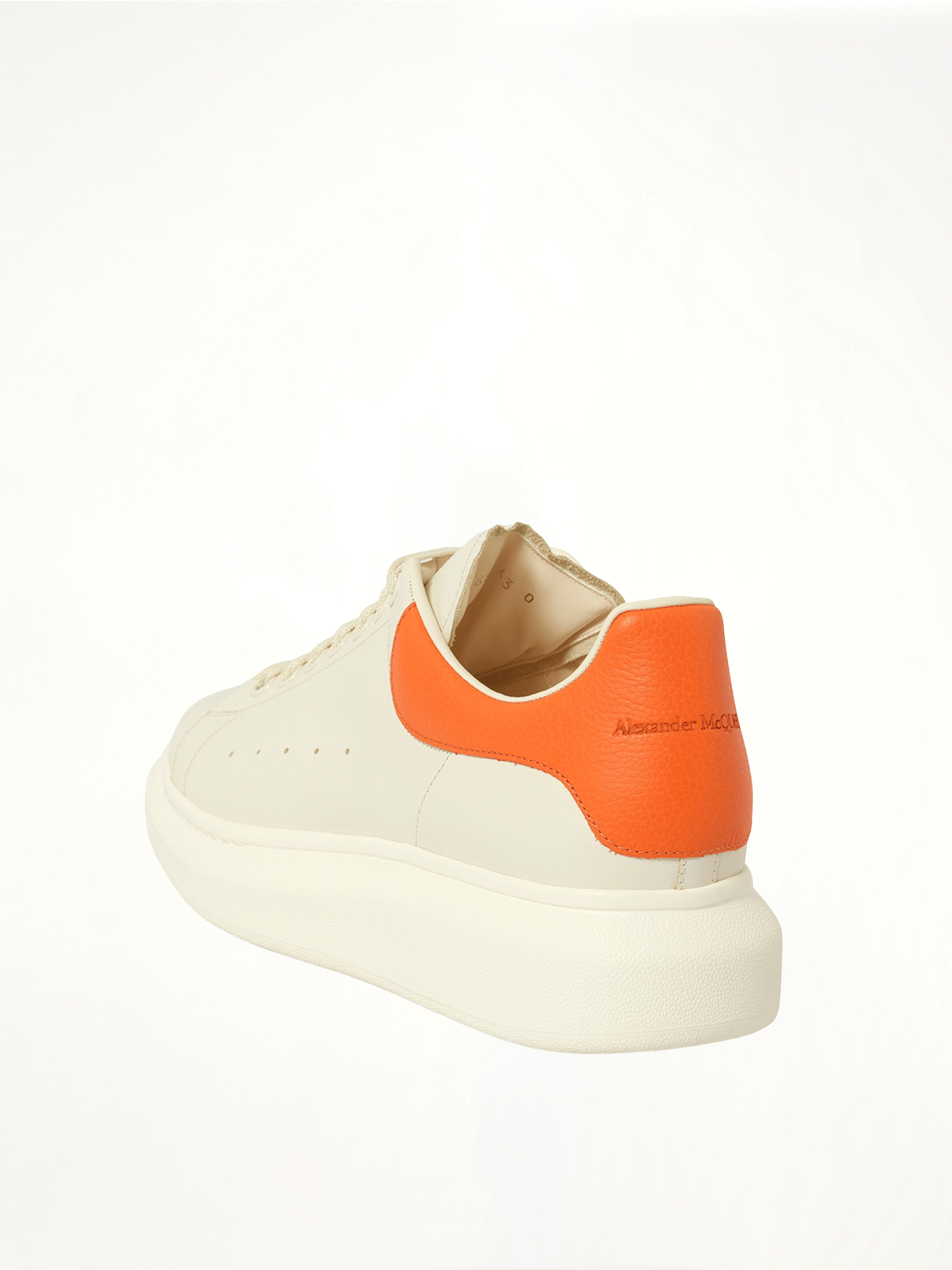 Larry Oversized Sneaker in Off White/Orange