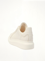 New Oversized Sneaker in Off White Back View | ALEXANDER MCQUEEN