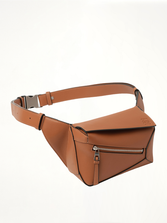 Puzzle Edge Mini Bumbag in Tan