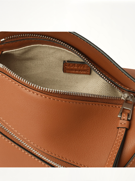 Puzzle Edge Mini Bumbag in Tan