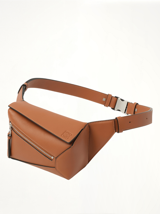 Puzzle Edge Mini Bumbag in Tan